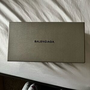 Balenciaga Gray and Black Logo Shoe Box